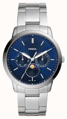 Fossil Hommes neutres | cadran chronographe bleu | bracelet en acier inoxydable FS5907