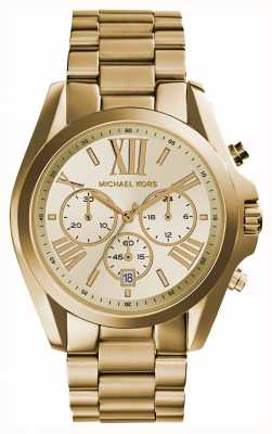 Michael Kors Montre chronographe Bradshaw dorée pour femme MK5605