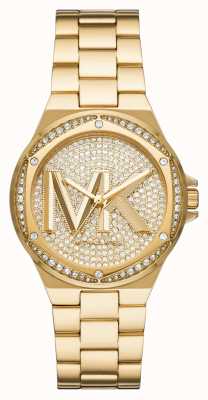 Michael Kors Cadran serti cristal doré jaune lennox pour femme MK7229
