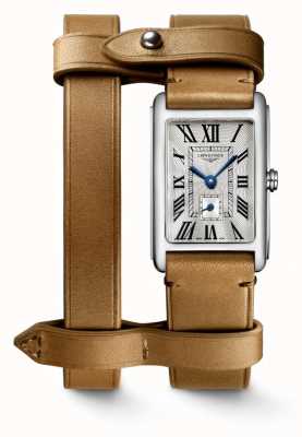 LONGINES Dolcevita x yvy double bracelet cuir marron L5255471B