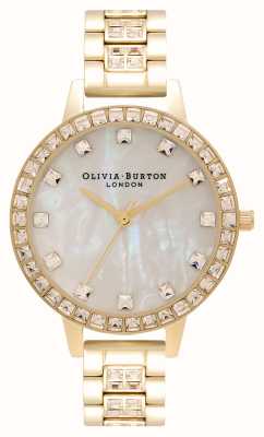 Olivia Burton Montre-bracelet Treasure à demi-cadran en or OB16MOP33