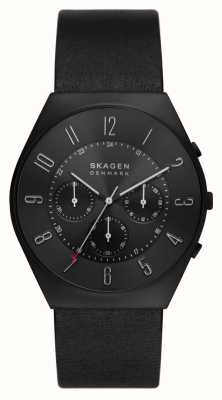 Skagen Montre homme grenen chronographe noir monochrome SKW6843