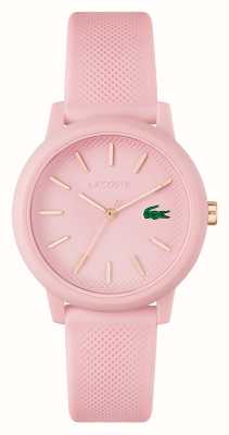 Lacoste 12.12 | cadran rose | montre bracelet résine rose 2001213
