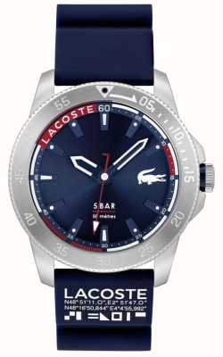 Lacoste Cadran et bracelet caoutchouc bleu régate pour homme 2011202